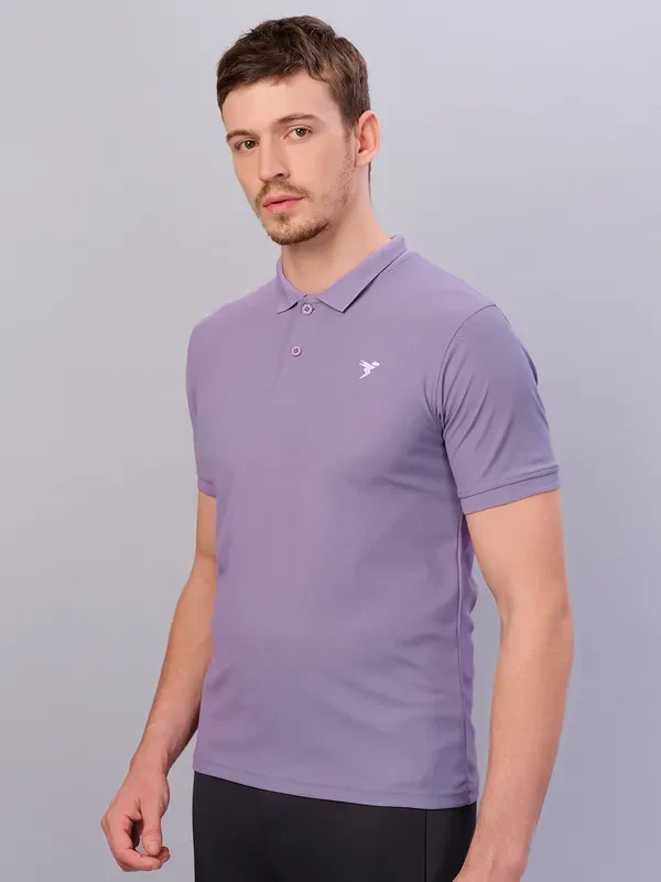 Men Solid Slim Fit Polo T-shirt with MATPIQ - Image 6