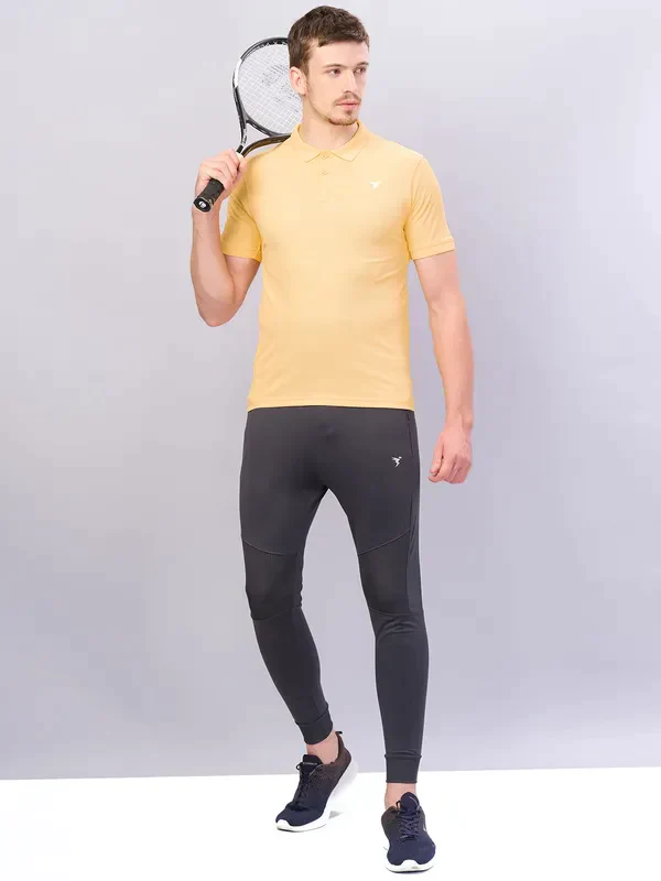 Men Solid Slim Fit Polo T-shirt with MATPIQ - Image 4