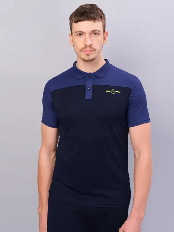 Men Colorblock Relax Fit Polo T-shirt with TECHNO COOL+ - Image 3