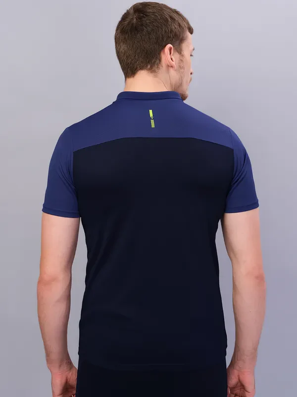 Men Colorblock Relax Fit Polo T-shirt with TECHNO COOL+ - Image 4