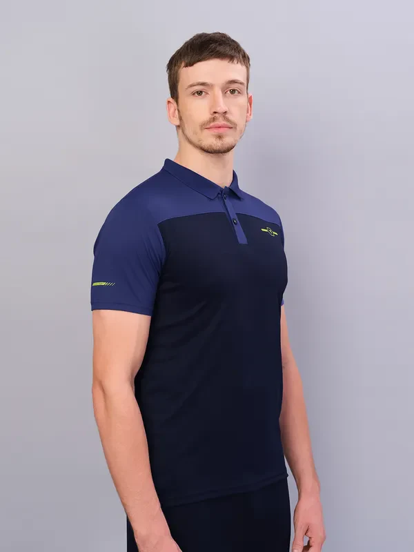 Men Colorblock Relax Fit Polo T-shirt with TECHNO COOL+ - Image 7