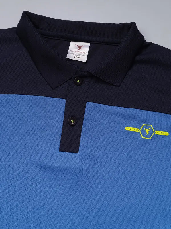 Men Colorblock Relax Fit Polo T-shirt with TECHNO COOL+ - Image 8