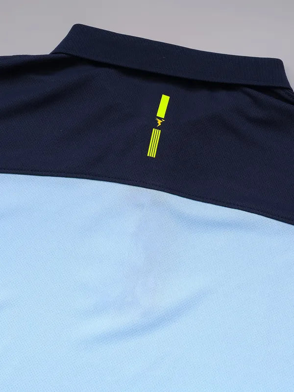 Men Colorblock Relax Fit Polo T-shirt with TECHNO COOL+ - Image 10