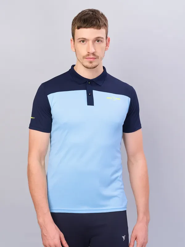 Men Colorblock Relax Fit Polo T-shirt with TECHNO COOL+ - Image 3