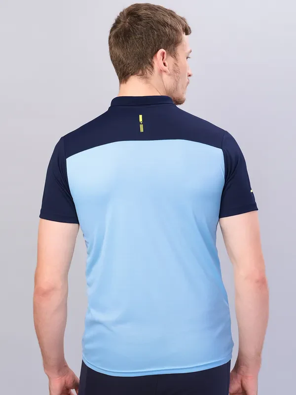 Men Colorblock Relax Fit Polo T-shirt with TECHNO COOL+ - Image 4