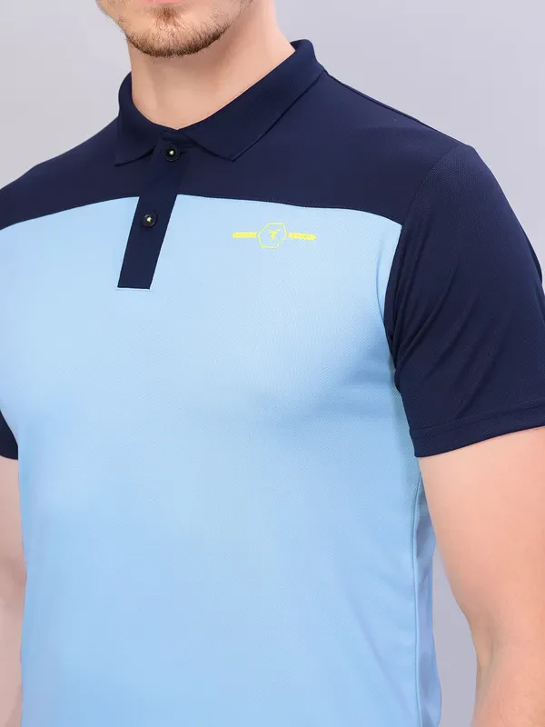 Men Colorblock Relax Fit Polo T-shirt with TECHNO COOL+ - Image 6