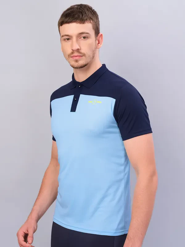 Men Colorblock Relax Fit Polo T-shirt with TECHNO COOL+ - Image 7