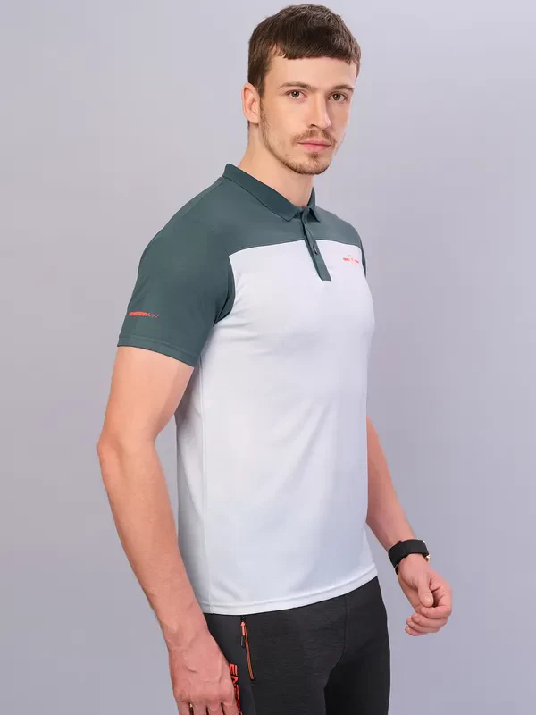 Men Colorblock Relax Fit Polo T-shirt with TECHNO COOL+ - Image 5
