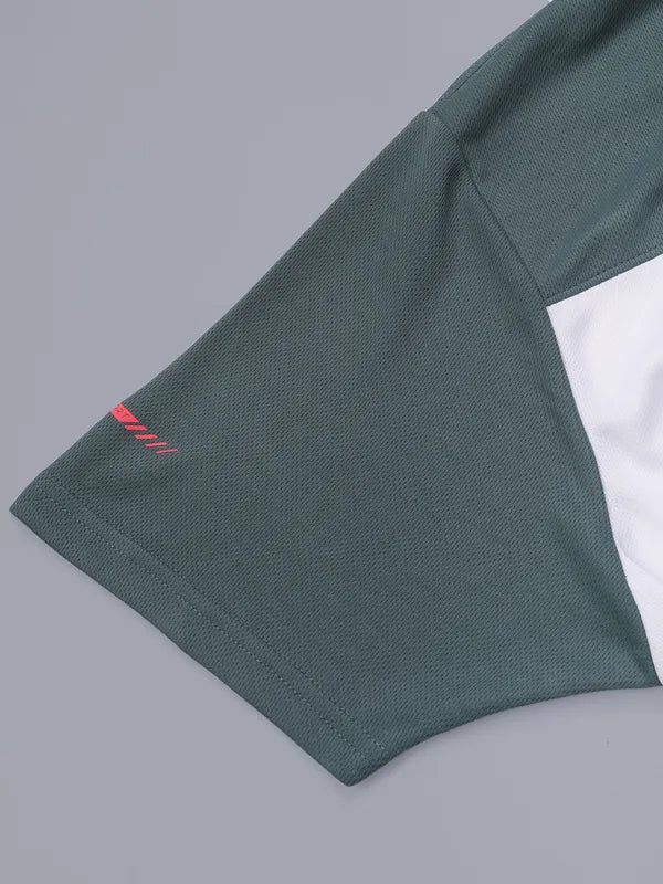 Men Colorblock Relax Fit Polo T-shirt with TECHNO COOL+ - Image 9