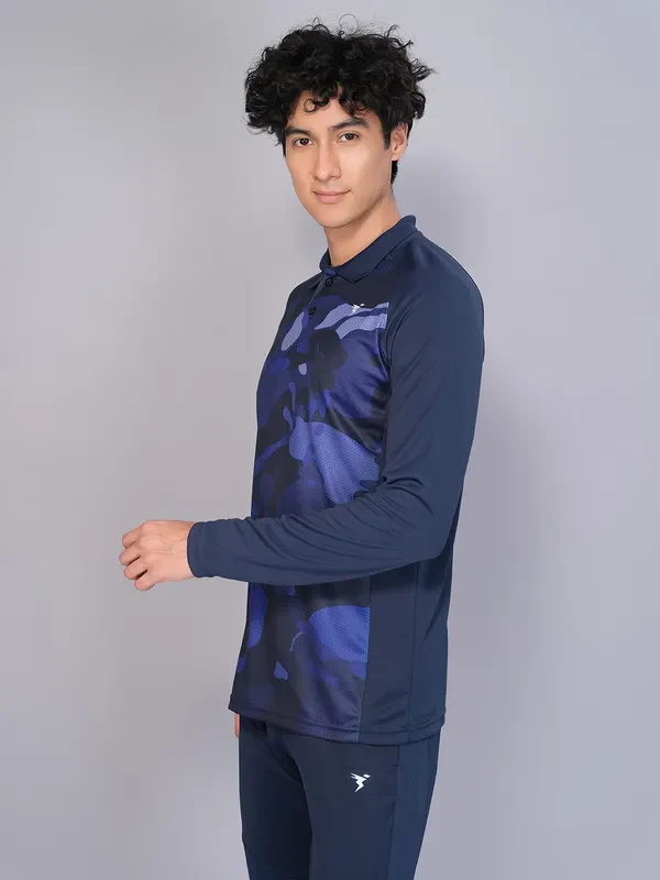 Men Colorblock Slim Fit Polo T-shirt with TECHNO GUARD - Image 5