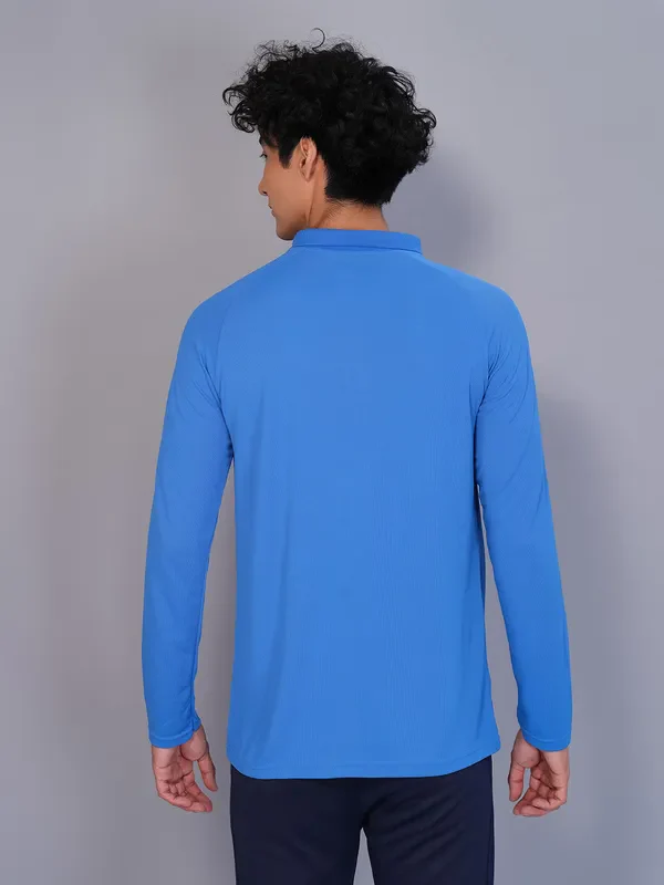 Men Colorblock Slim Fit Polo T-shirt with TECHNO GUARD - Image 2
