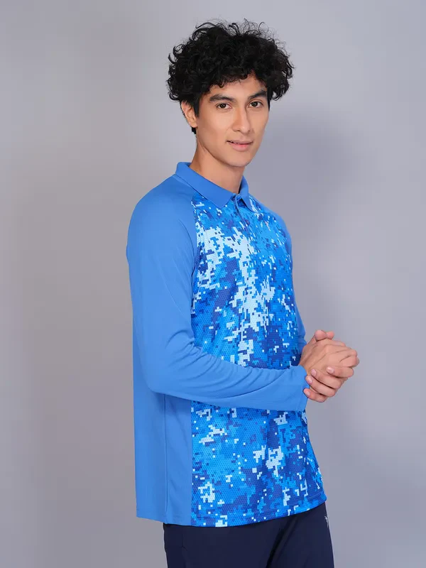 Men Colorblock Slim Fit Polo T-shirt with TECHNO GUARD - Image 6
