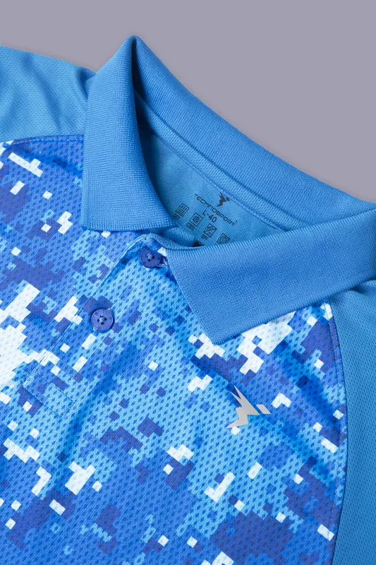 Men Colorblock Slim Fit Polo T-shirt with TECHNO GUARD - Image 7