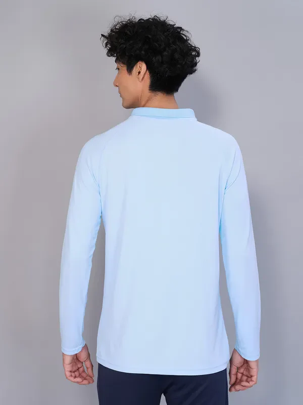 Men Colorblock Slim Fit Polo T-shirt with TECHNO GUARD - Image 3