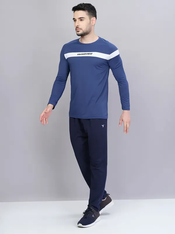 Men Colorblock Slim Fit Crew Neck T-shirt with TECHNO COOL+ - Image 4