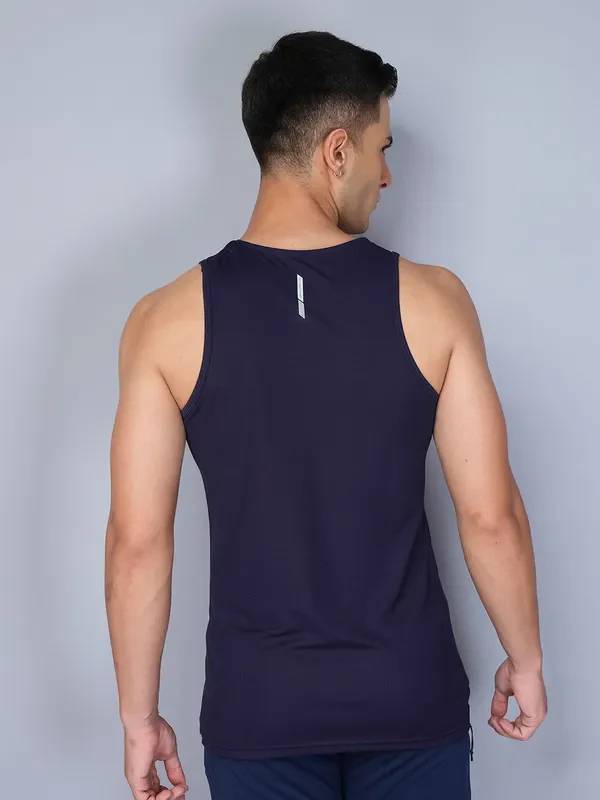 Men Printed Slim Fit Scoop Neck Innerwear Vest with TECHNO COOL - Image 3
