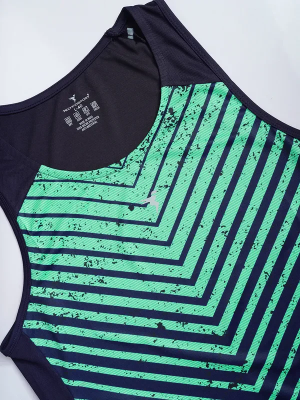 Men Printed Slim Fit Scoop Neck Innerwear Vest with TECHNO COOL - Image 8