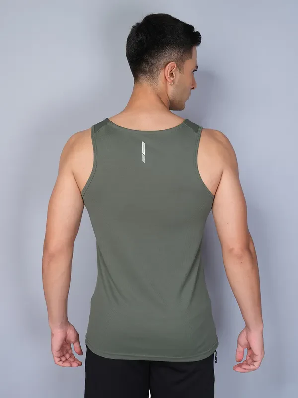 Men Printed Slim Fit Scoop Neck Innerwear Vest with TECHNO COOL - Image 3
