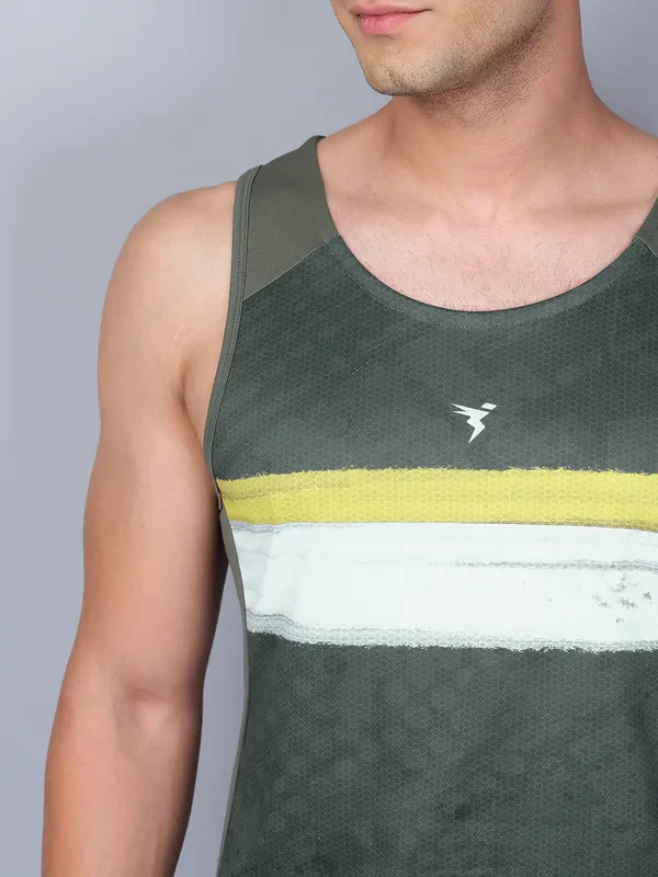 Men Printed Slim Fit Scoop Neck Innerwear Vest with TECHNO COOL - Image 6