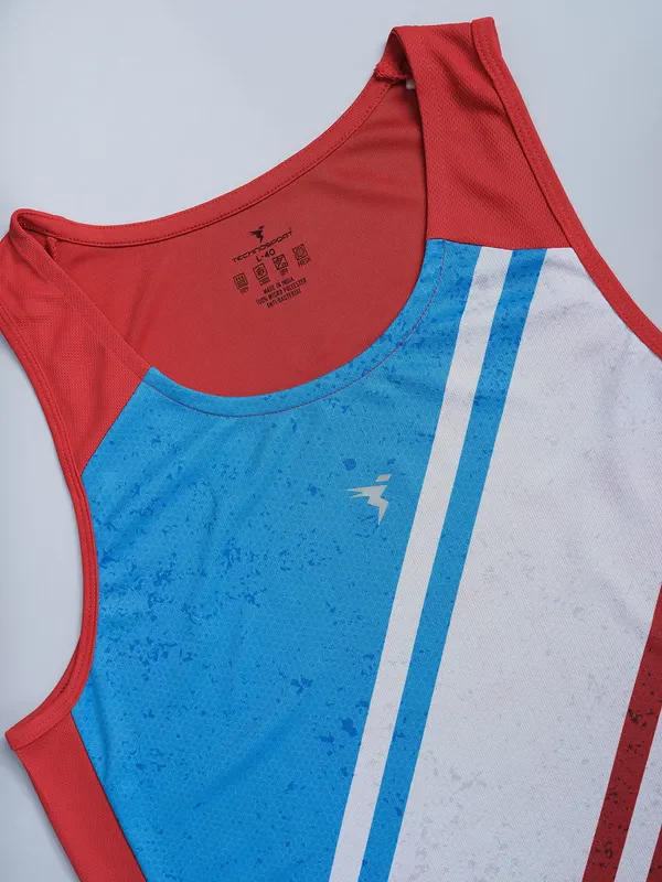Men Printed Slim Fit Scoop Neck Innerwear Vest with TECHNO COOL - Image 6