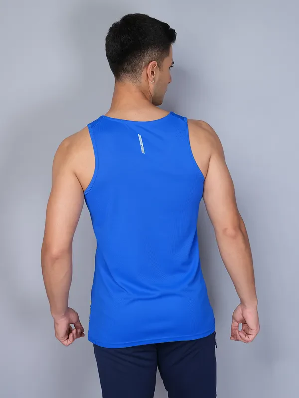 Men Printed Slim Fit Scoop Neck Innerwear Vest with TECHNO COOL - Image 3