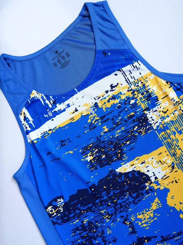 Men Printed Slim Fit Scoop Neck Innerwear Vest with TECHNO COOL - Image 8