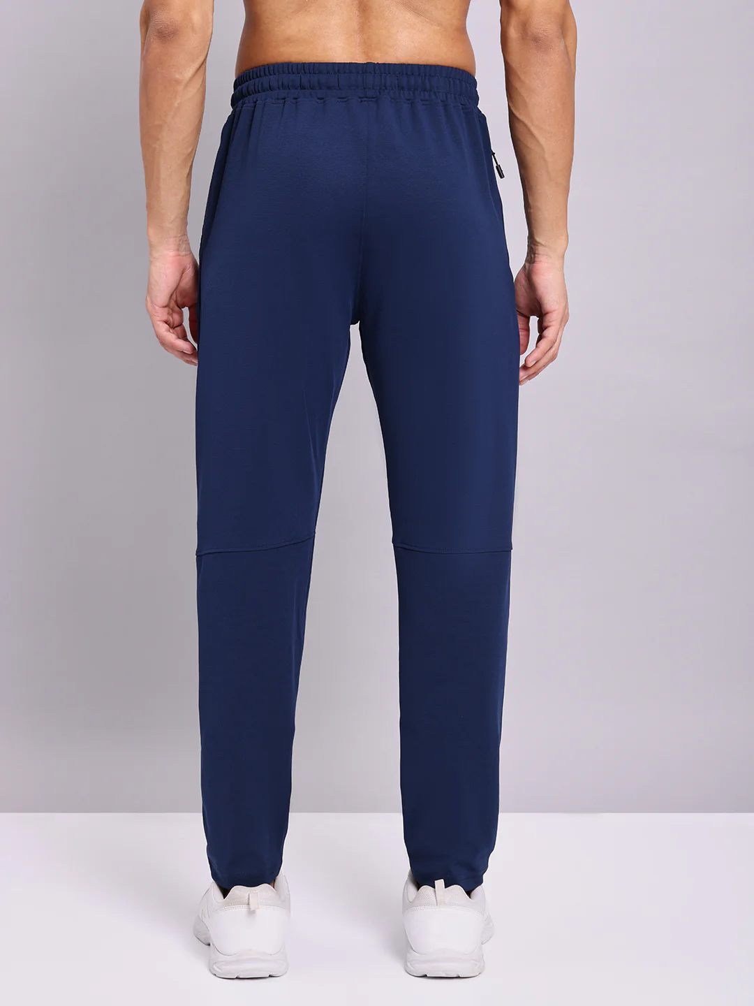 Men Solid Slim Fit Trackpants with ELASTO PLUS - Image 2