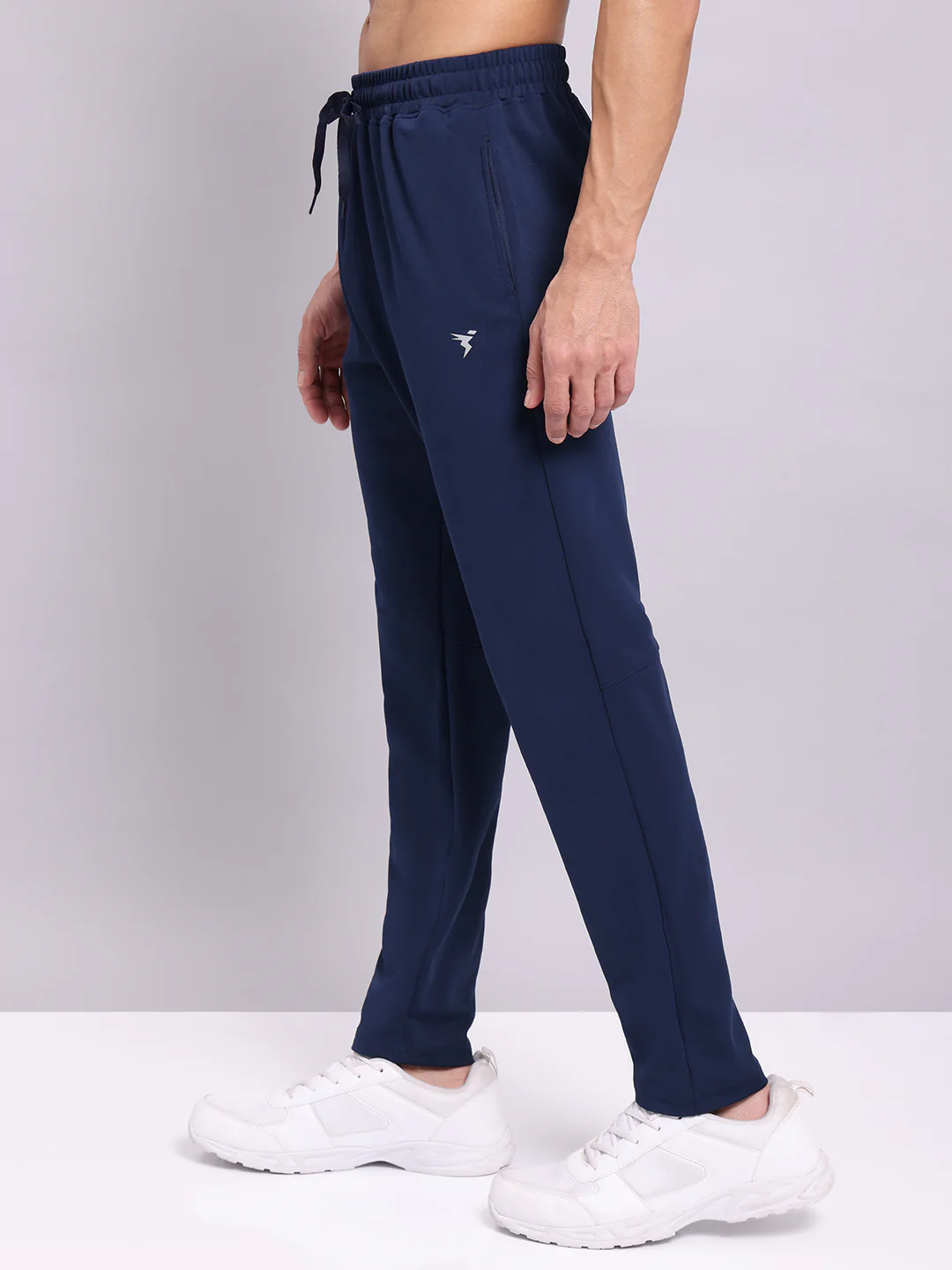 Men Solid Slim Fit Trackpants with ELASTO PLUS - Image 3