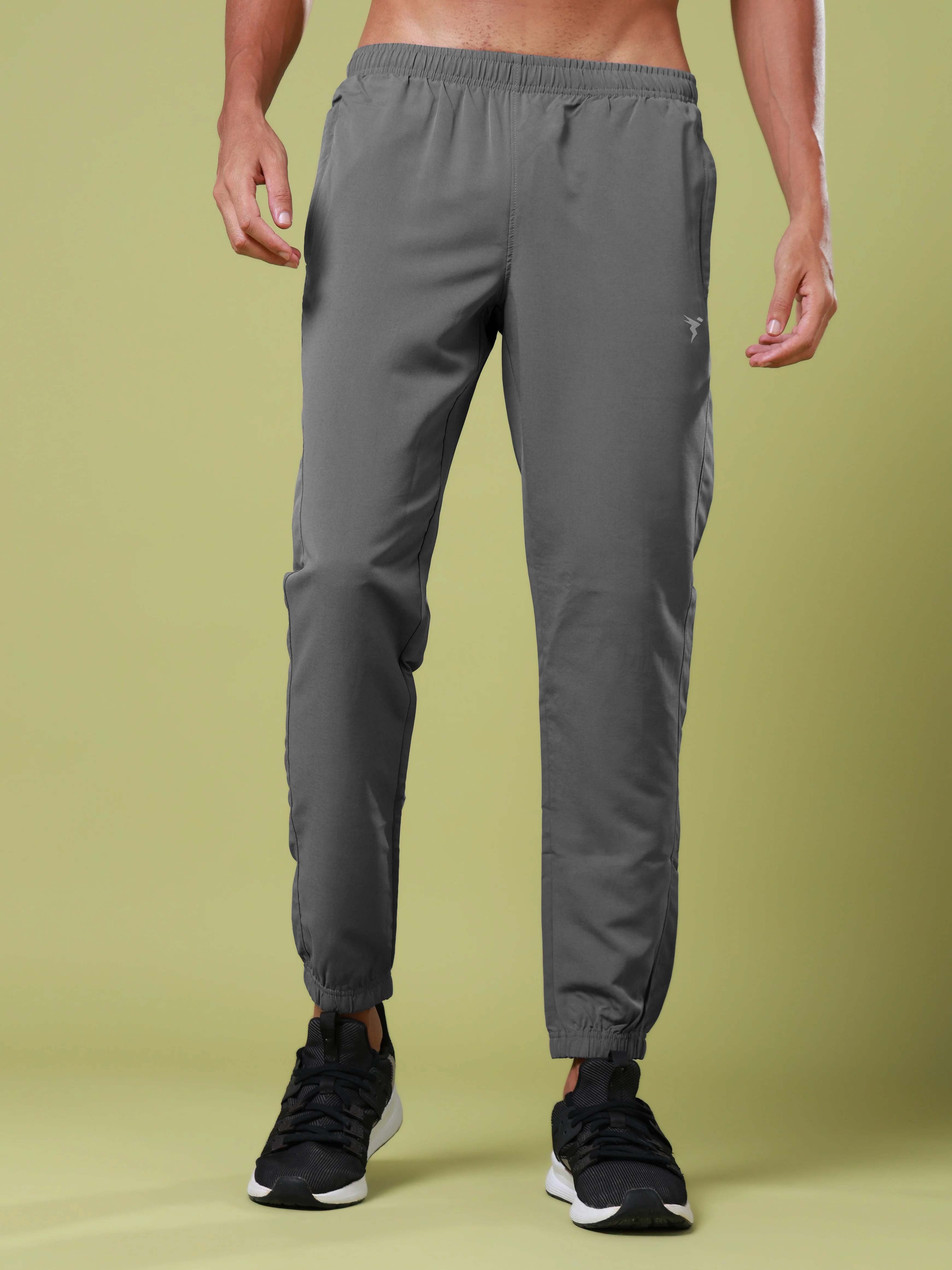 Men Solid Relax Fit Joggers with TECHNOLITE - Image 2