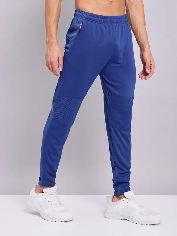Men Solid Slim Fit Trackpants with TECHNO DRY - Image 3