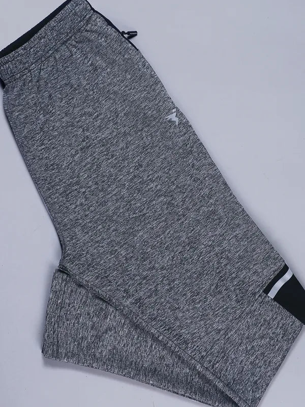 Men Melange Slim Fit Trackpants with TECHNO DRY - Image 6