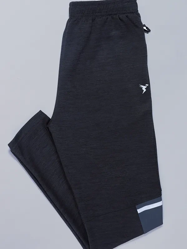 Men Melange Slim Fit Trackpants with TECHNO DRY - Image 6