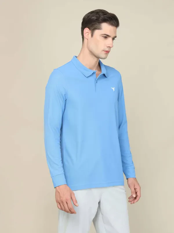 Men Solid Slim Fit Polo T-shirt with MATPIQ - Image 5