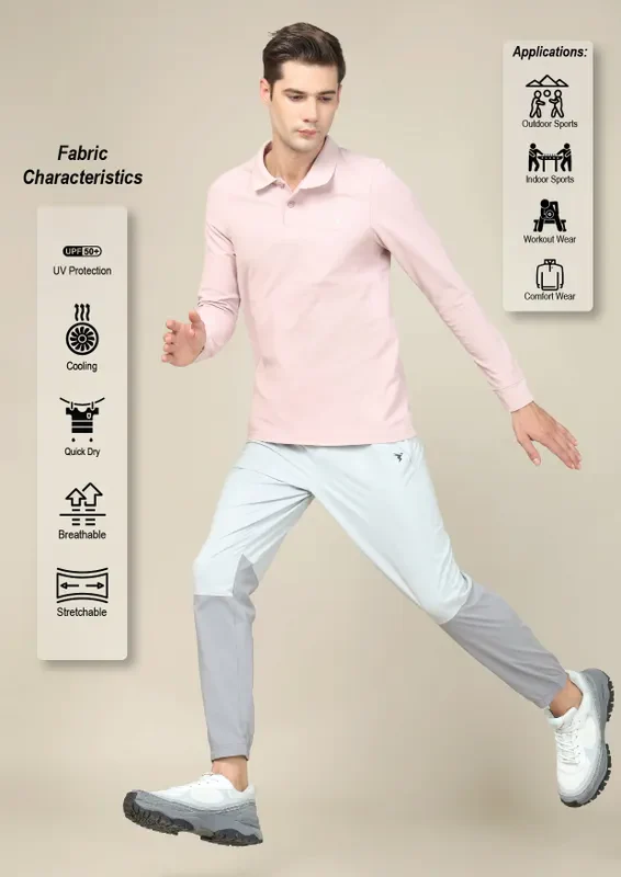 Men Solid Slim Fit Polo T-shirt with MATPIQ - Image 2