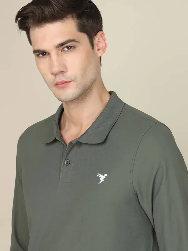 Men Solid Slim Fit Polo T-shirt with MATPIQ - Image 6