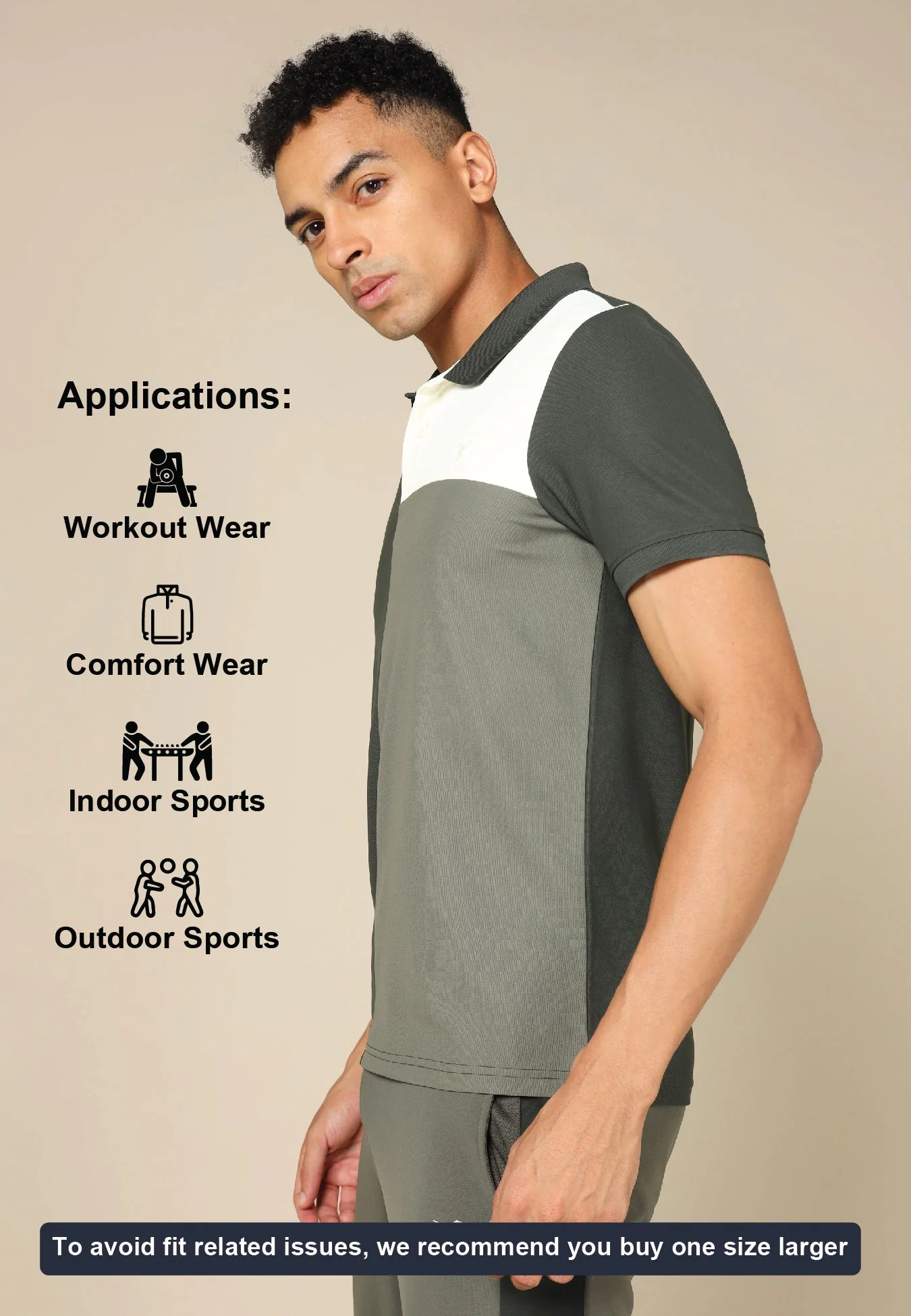 Men Colorblock Slim Fit Polo T-shirt with TECHNO COOL+ - Image 5