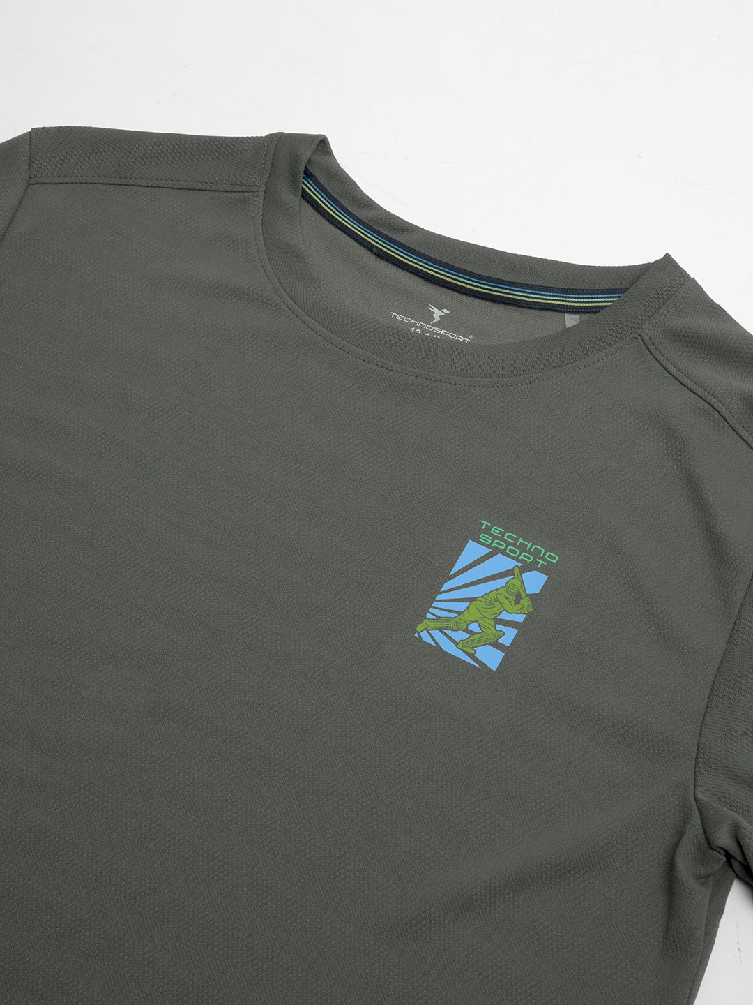 Boys Solid Slim Fit Crew Neck T-shirt with DOUBLE COOL - Image 6