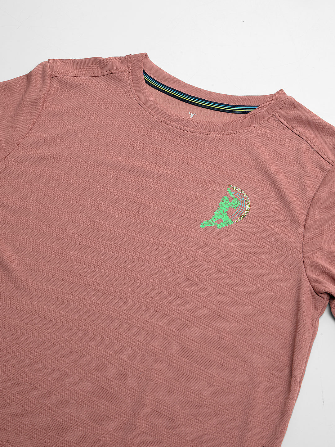 Boys Solid Slim Fit Crew Neck T-shirt with DOUBLE COOL - Image 6