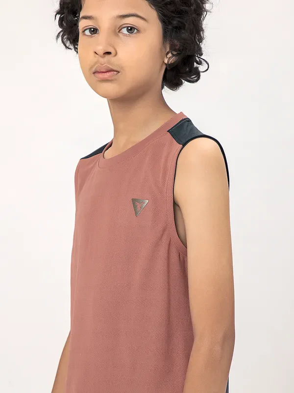 Boys Colorblock Slim Fit Crew Neck T-shirt with TECHNO COOL+ - Image 8