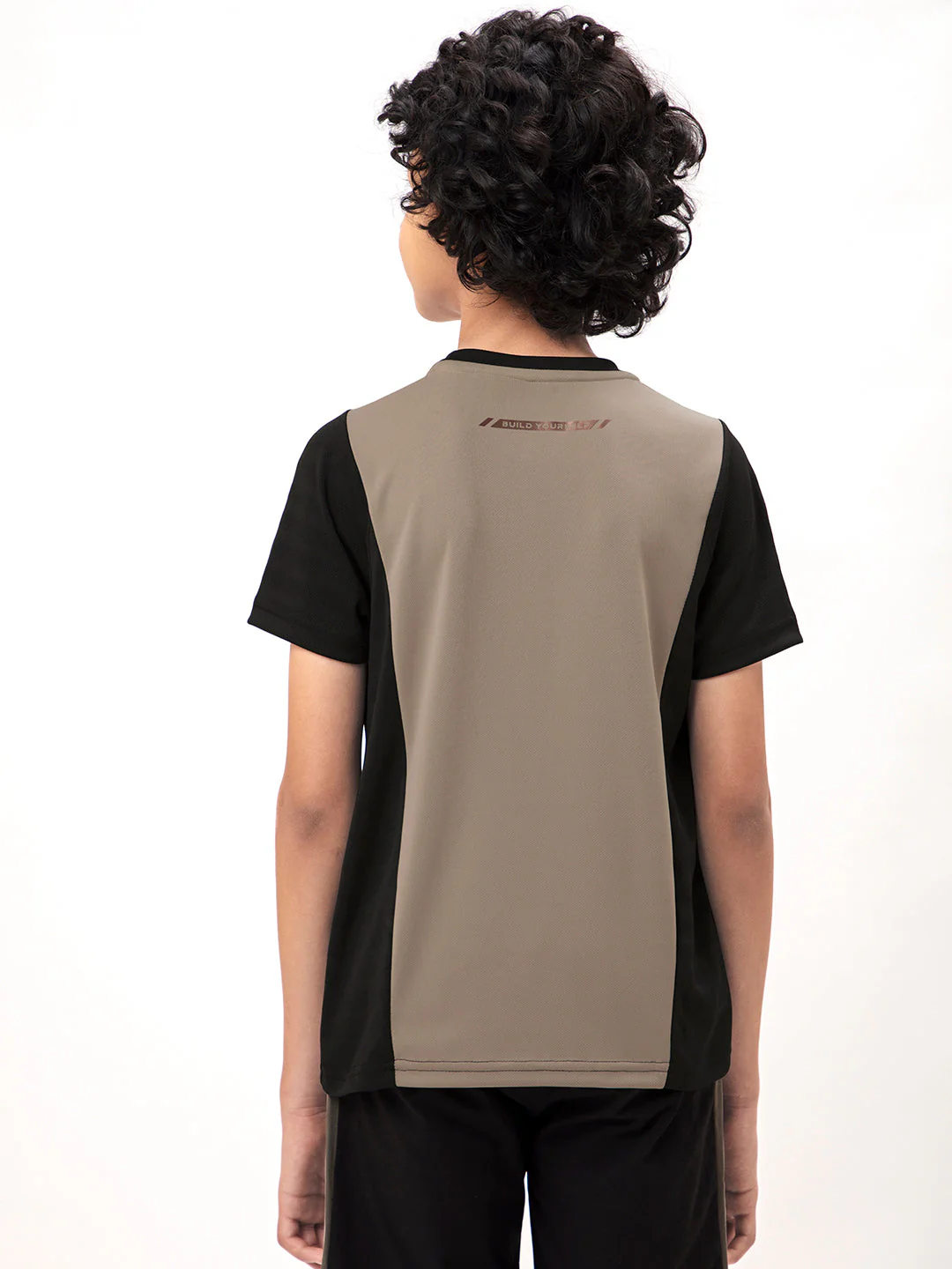 Boys Colorblock Slim Fit Crew Neck T-shirt with TECHNO COOL+ - Image 2
