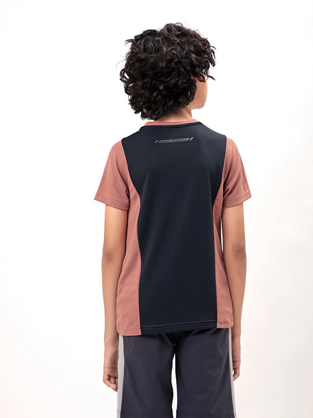 Boys Colorblock Slim Fit Crew Neck T-shirt with TECHNO COOL+ - Image 2