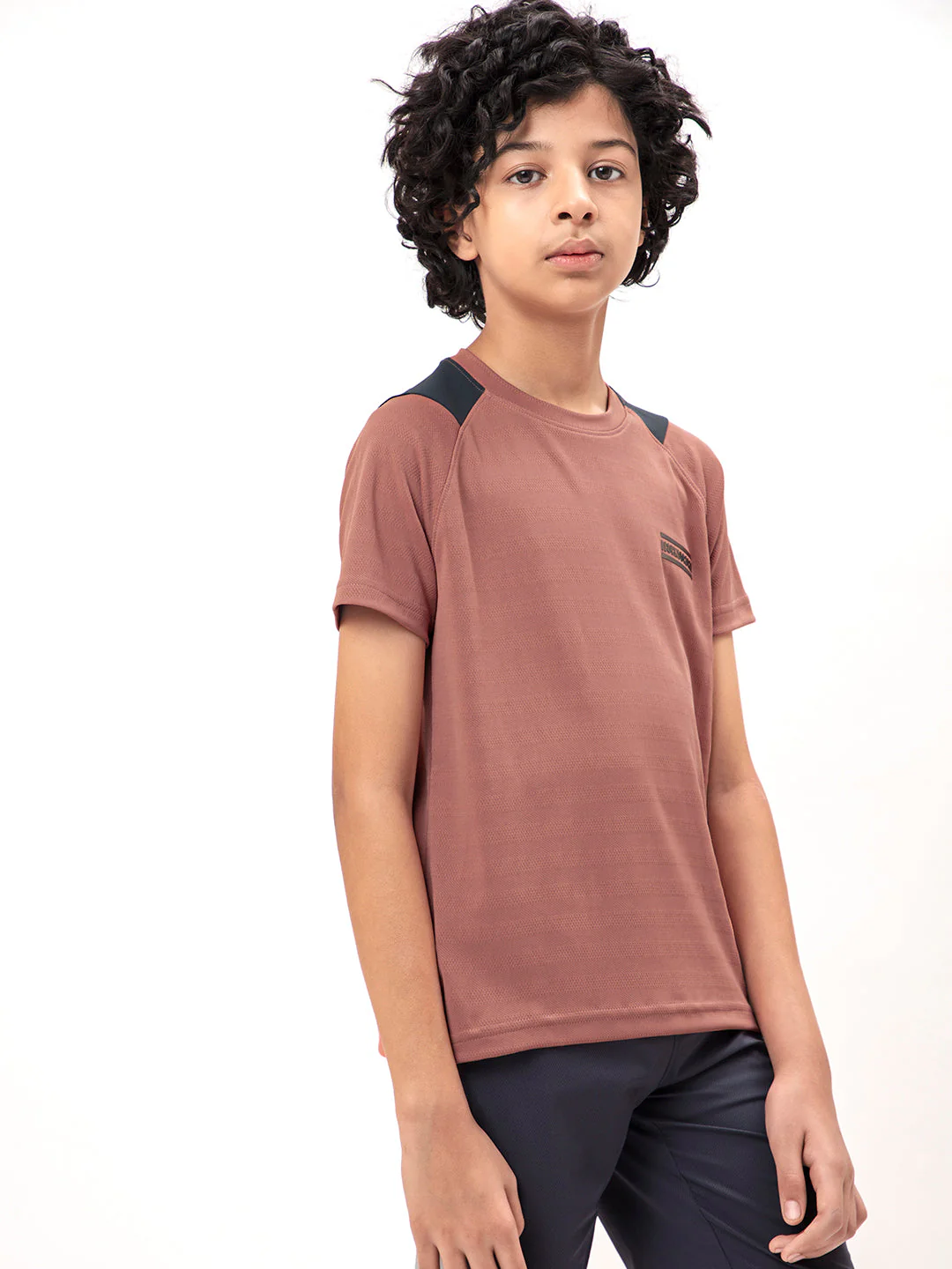 Boys Colorblock Slim Fit Crew Neck T-shirt with TECHNO COOL+ - Image 4