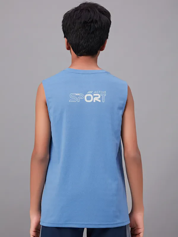 Boys Colorblock Slim Fit Crew Neck T-shirt with TECHNO GUARD - Image 3
