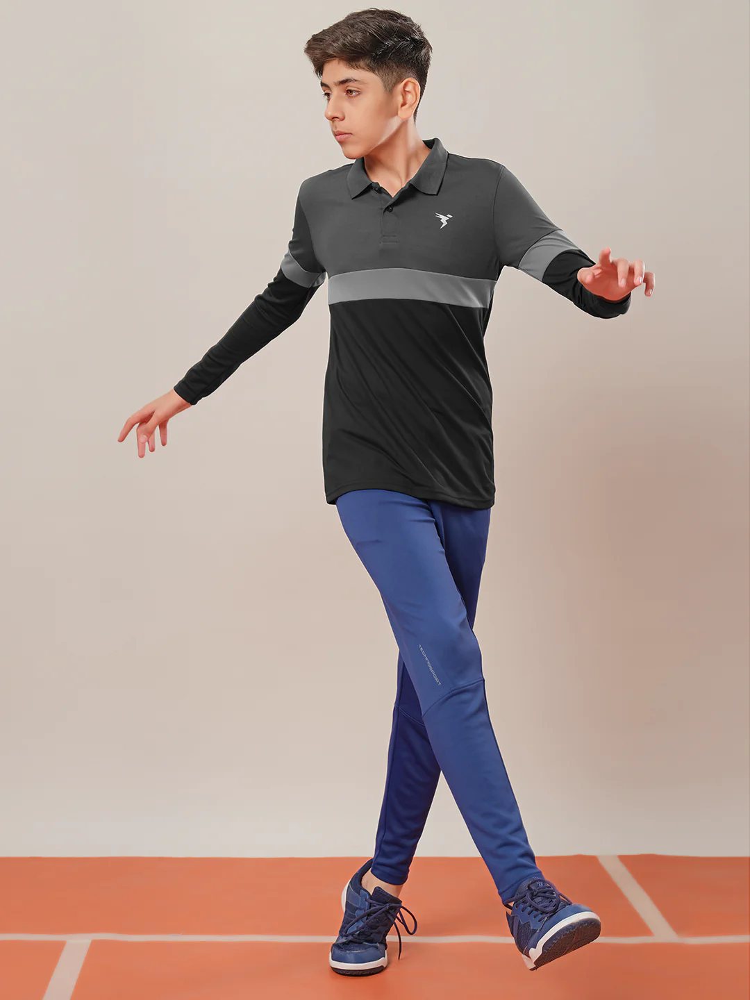 Boys Solid Slim Fit Trackpants with TECHNO GUARD - Image 5