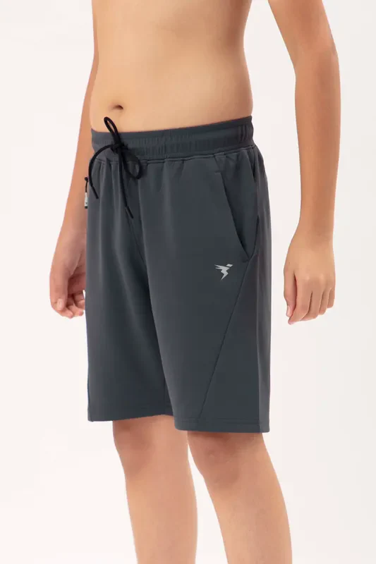 Boys Solid Slim Fit Shorts with TECHNO GUARD - Image 6