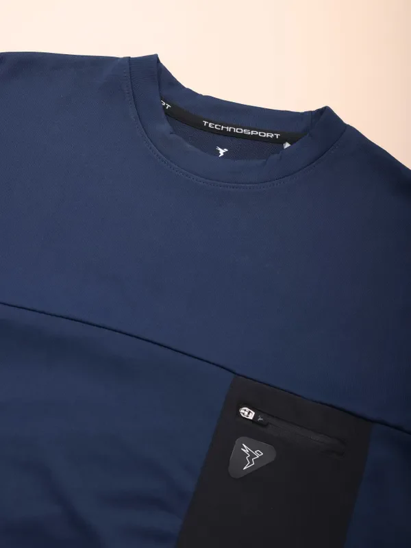 Boys Solid Slim Fit Crew Neck Pullover with TECHNO DRY - Image 6