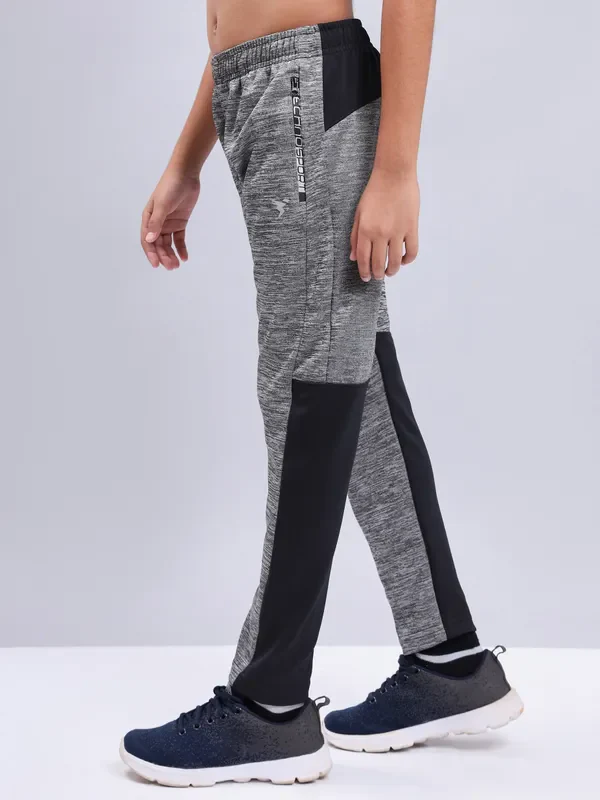 Boys Melange Slim Fit Trackpants with TECHNO GUARD - Image 4