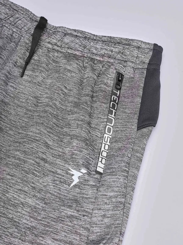 Boys Melange Slim Fit Trackpants with TECHNO GUARD - Image 8