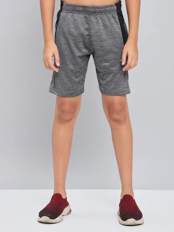 Boys Melange Slim Fit Shorts with TECHNO GUARD - Image 4