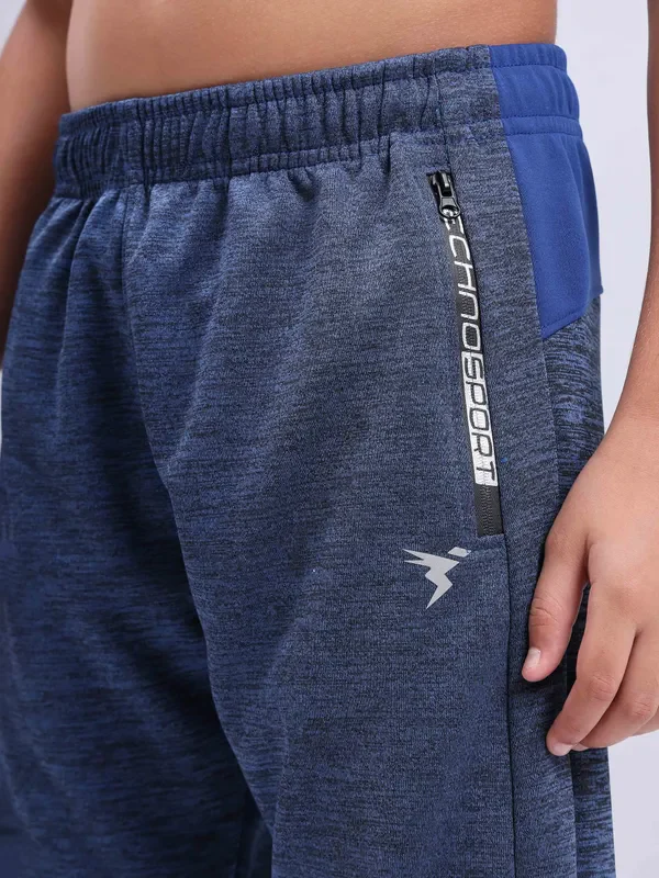 Boys Melange Slim Fit Trackpants with TECHNO GUARD - Image 5